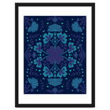 Clovers And Flowers Night Blue thumbnail