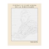 Portrait of Count Honoré de La Riboisière – Antoine-Jean Gros (ascii art)  (Print Only) thumbnail
