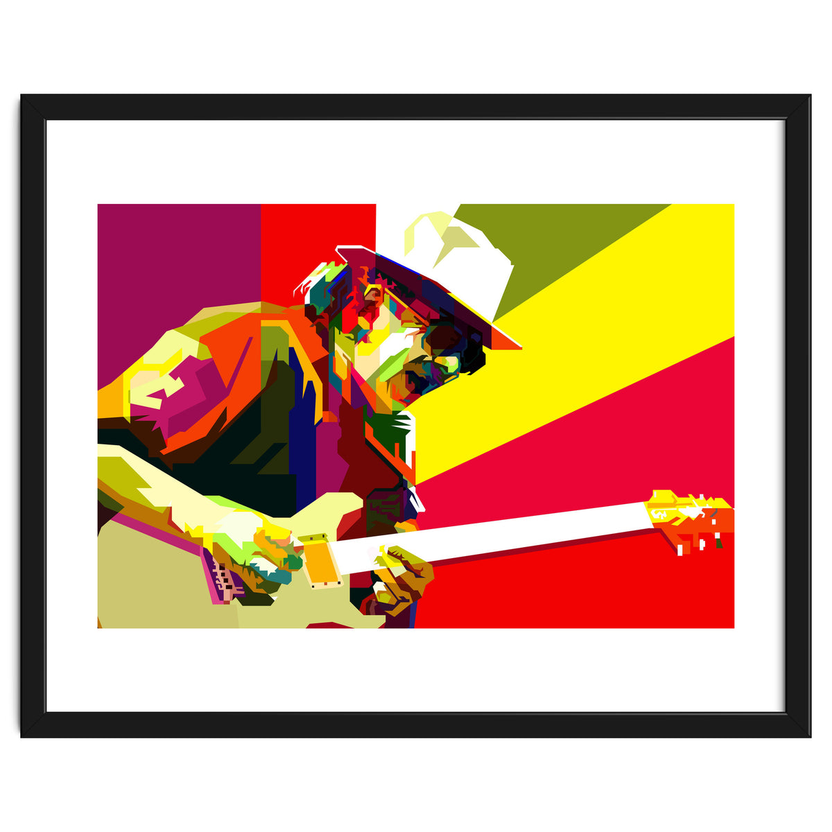Carlos Santana Latin Guitarist Pop Art Wpap