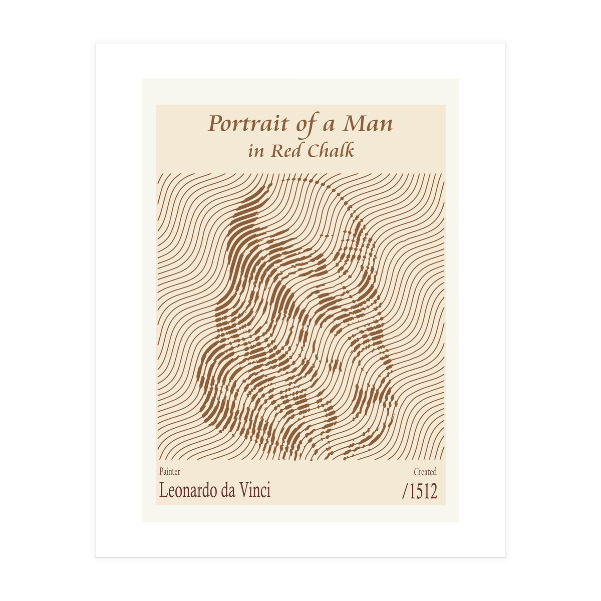 Portrait Of A Man In Red Chalk (self Portrait) – Leonardo Da Vinci (1512) (Print Only)