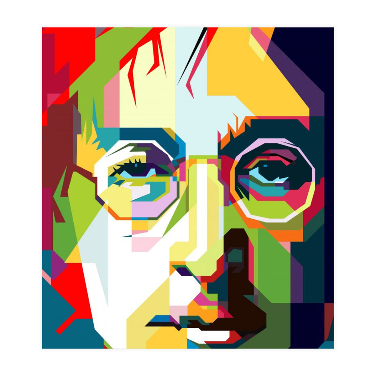 John Lennon Imagine Song Pop Art Wpap (Print Only)