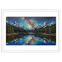 Midnight Mountain Reflection