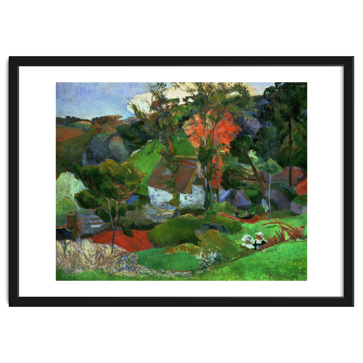 Paul Gauguin / 'Aven running through Pont-Aven', 1888, Oil on canvas.