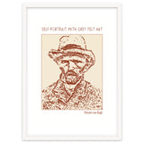 Self Portrait With Grey Felt Hat – Vincent Van Gogh thumbnail