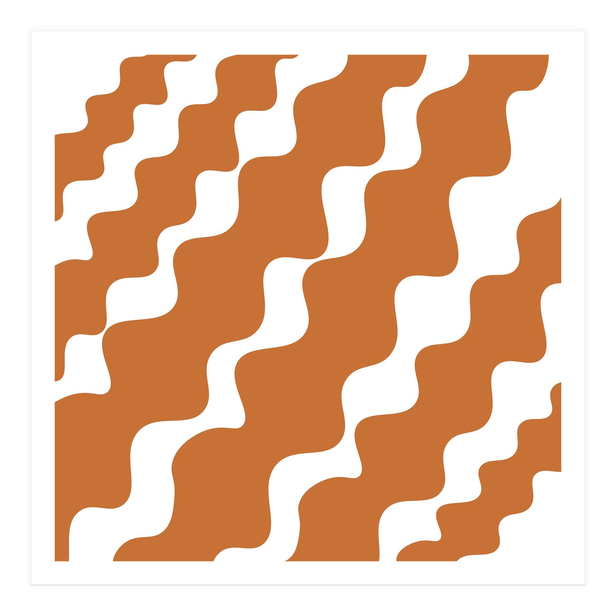 Brown Wavy Pattern (Print Only)