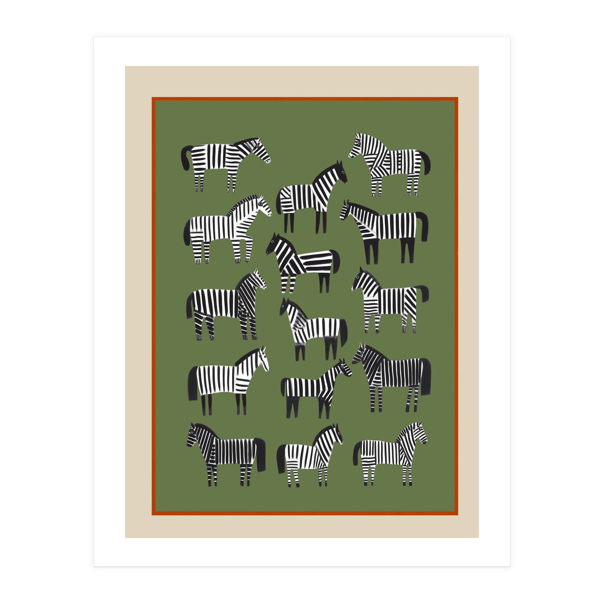 Striped Horses (Print Only)
