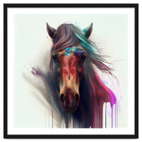 Wild Horse Face Portrait