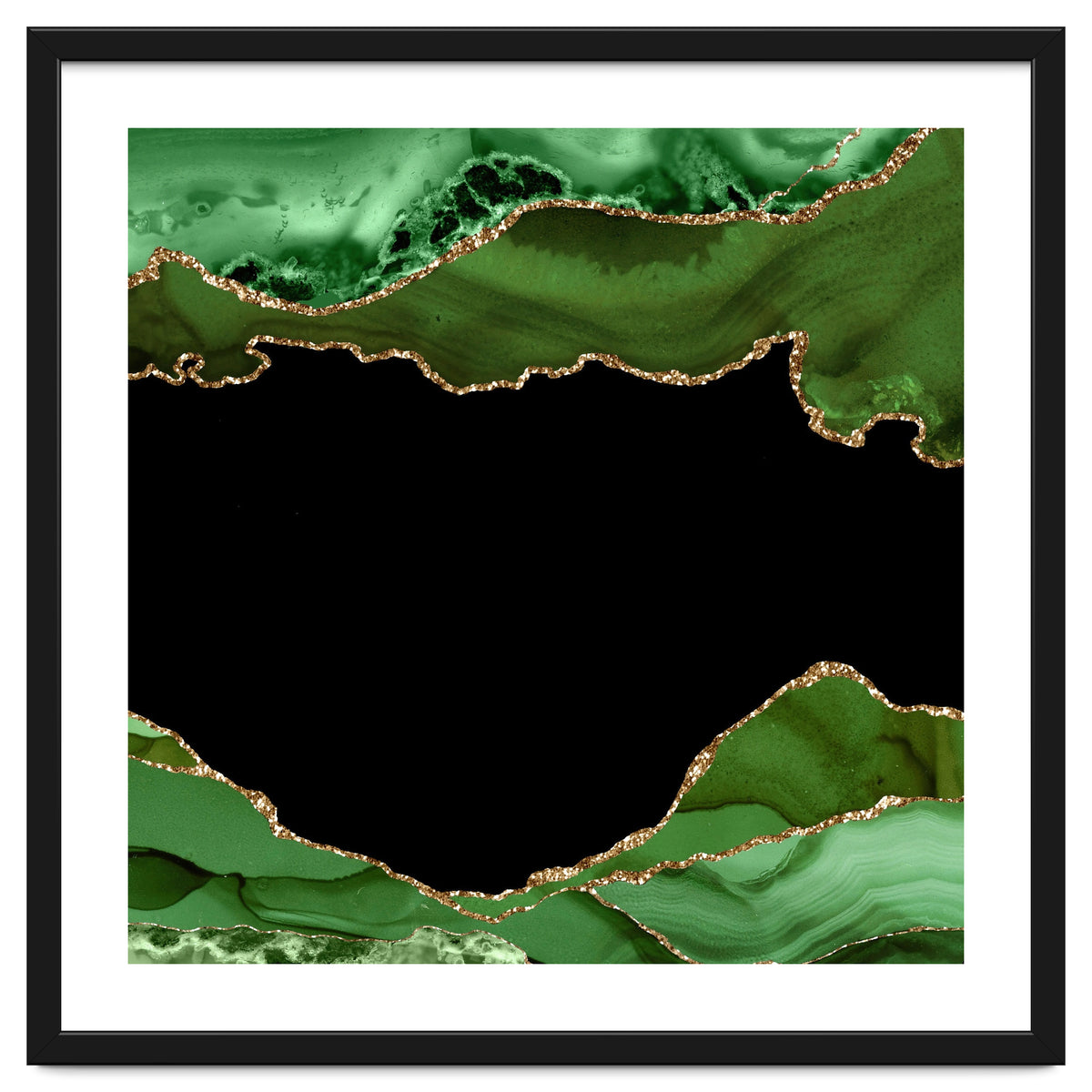 Green & Gold Agate Texture 18