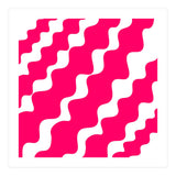 Slanting Pink Wavy Pattern (Print Only) thumbnail