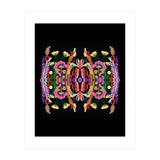 The Butterfly Effect Series 01, Paint Blot Mirror Colorful, Symmetrical Graphic, Eclectic Mandala (Print Only) thumbnail