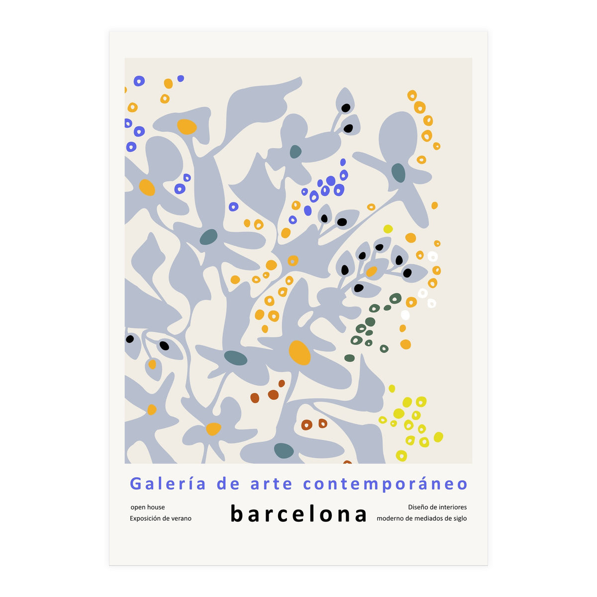 Contemporary art gallery Barcelona design and interior (Print Only)
