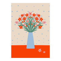 Cute Floral Vase (Print Only)