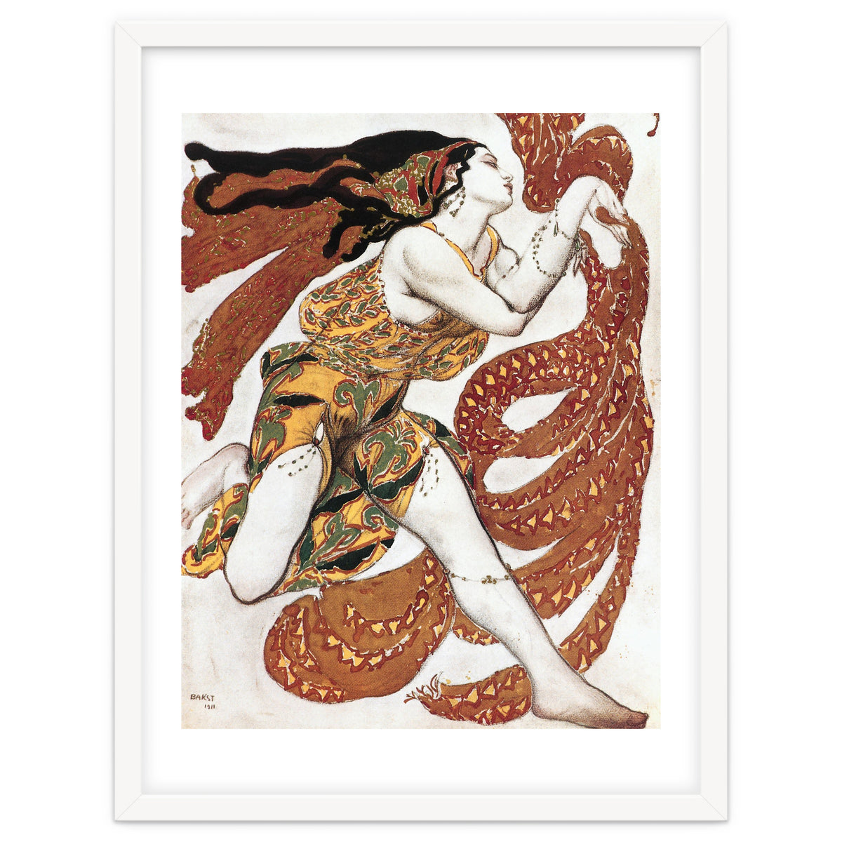 Costume sketch for a Bacchante, from the ballet &quot; Narcissus&quot.