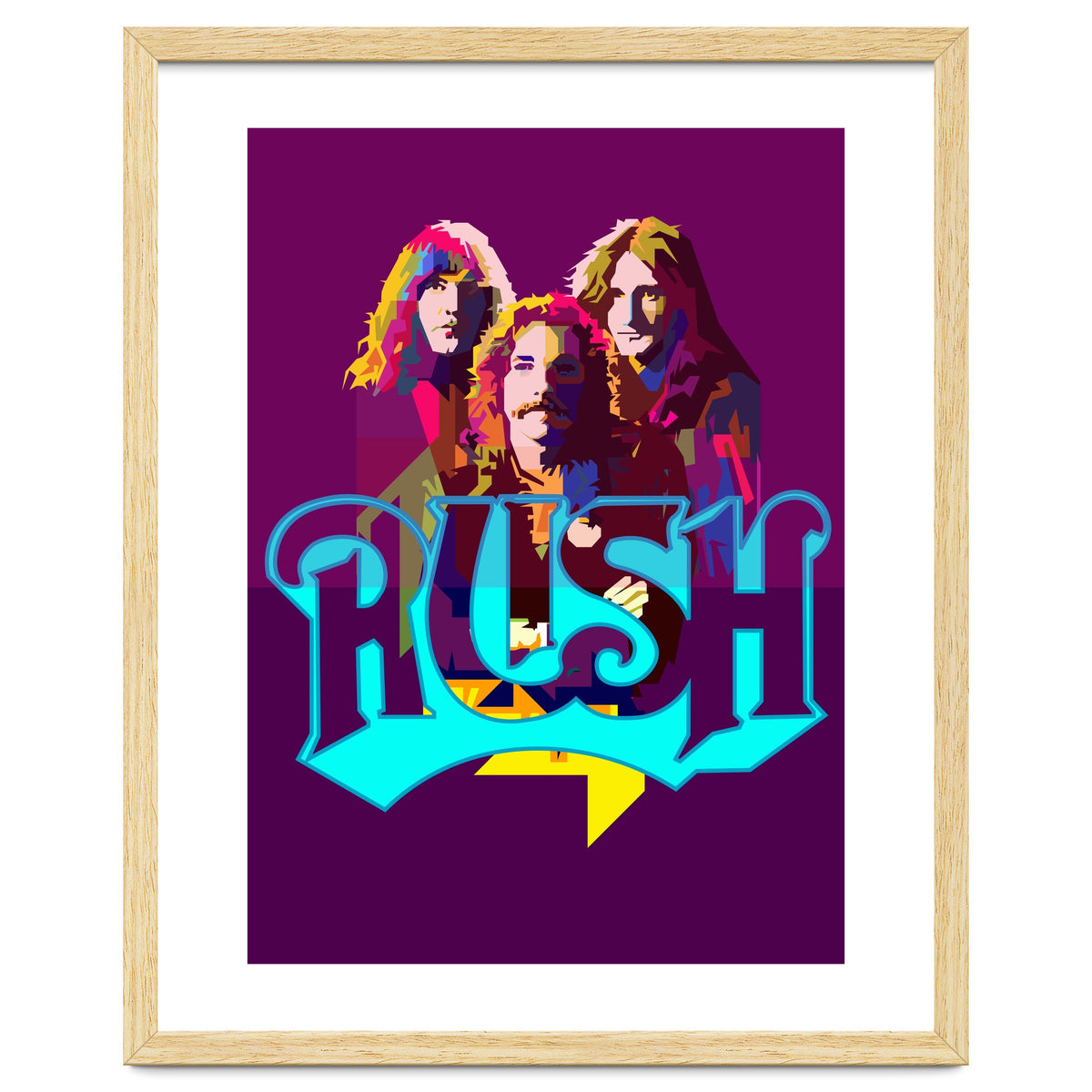 Rush Classic Rock Pop Art WPAP