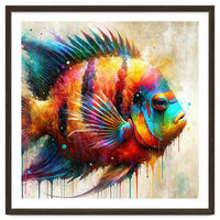 Colorful Tropical Fish Portrait