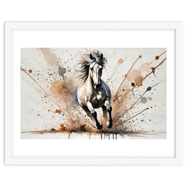 Galloping Horse Front View