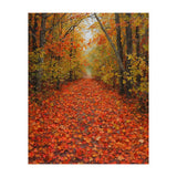 Lush Autumn Forest Path Covered (Print Only) thumbnail