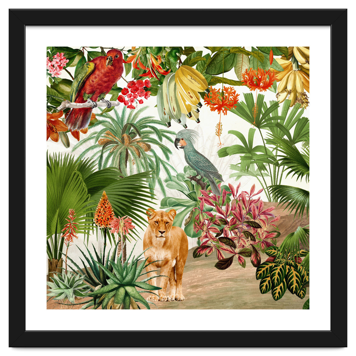 Vintage Tropical Jungle Paradise