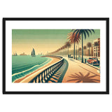 Vintage Coastal Promenade Poster thumbnail