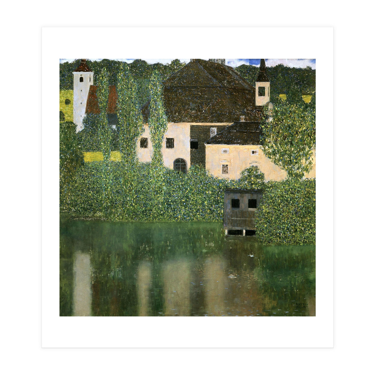'Water Castle', 1908, Oil on canvas, 102,5 x 102 cm. (Print Only)