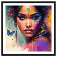 Butterfly Aura Hindu Portrait