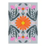 Orange Flower with pink buds (Print Only) thumbnail