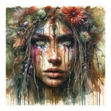 Wild Bloom Druid Woman Portrait (Print Only) thumbnail