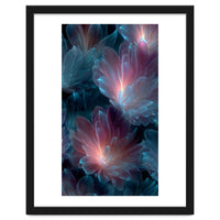 Luminous Bioluminescent Floral Abstract