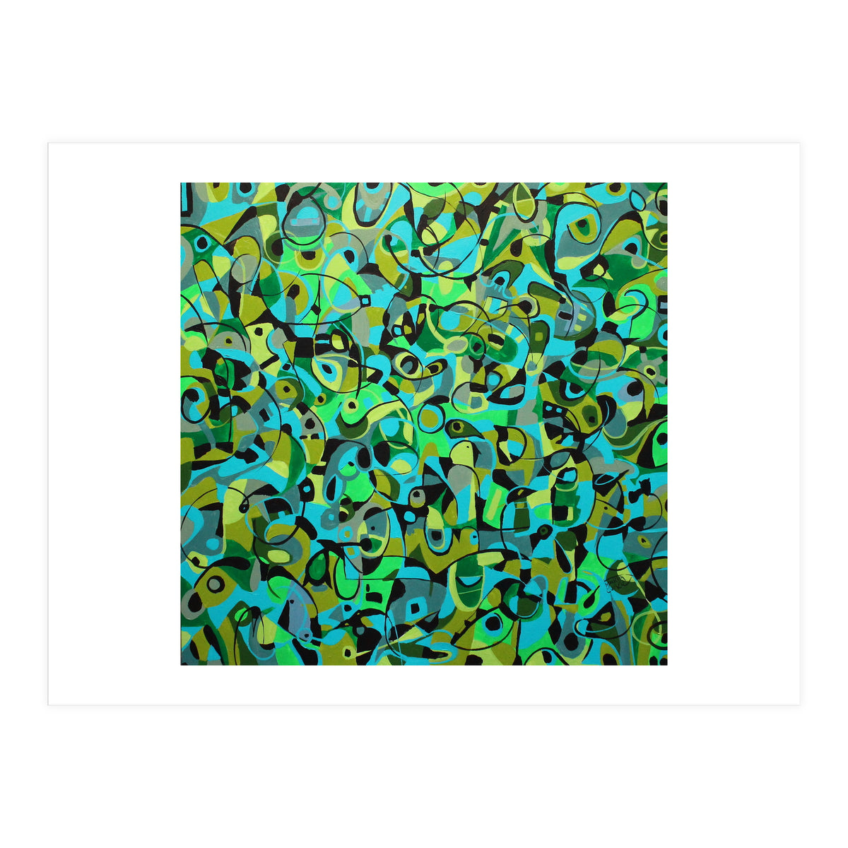 The Birdcall, Acrylic On Canvas, 36"x36" (Print Only)