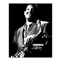 Cannonball Adderley American Jazz Saxophonist in Grayscale (Print Only)