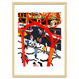 City Street, Eclectic Architecture Buildings Busy New York, People Work Office Daily Life Boho Contemporary Traffic Gifts thumbnail