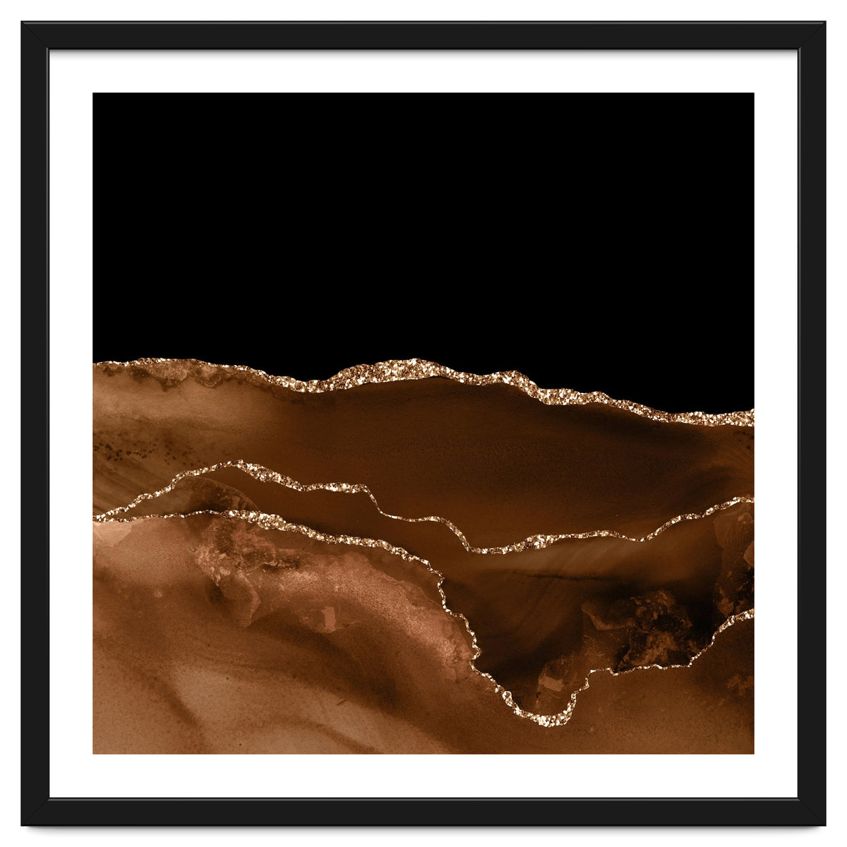 Brown & Gold Agate Texture 07