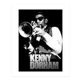 Kenny Dorham Jazz Trumpeter in Grayscale (Print Only) thumbnail