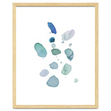 Watercolor Aqua Abstract Spots I thumbnail