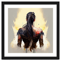 Warrior Woman From Behind