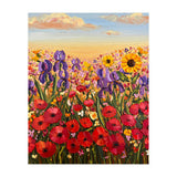 Vibrant Wildflower Field Oil Painting (Print Only) thumbnail
