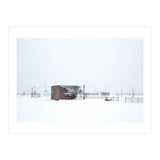 Barn in the winter snowscape (Print Only) thumbnail