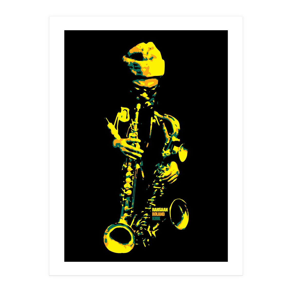 Rahsaan Roland Kirk in Pop Art (Print Only)