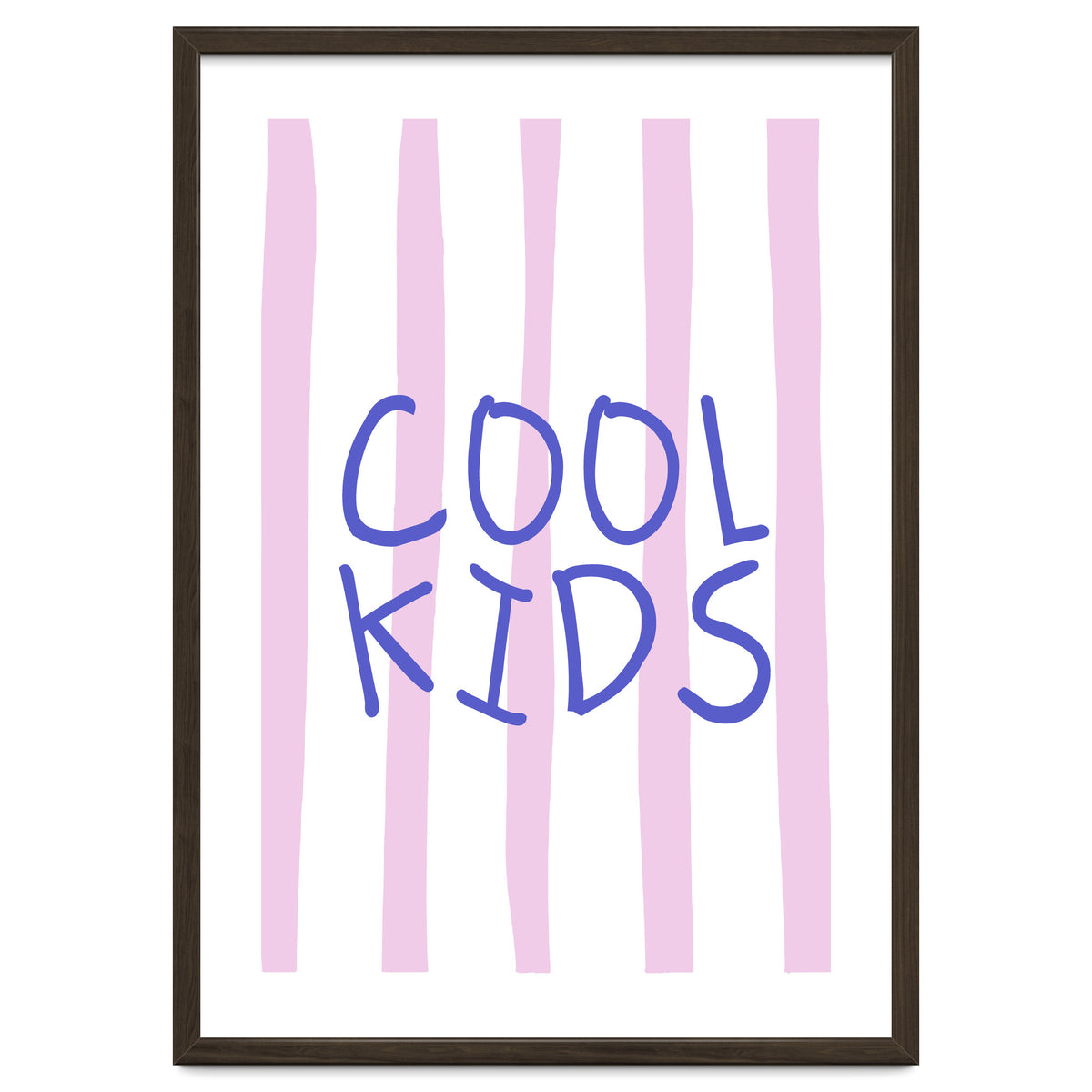 Cool Kids Club, Fun Playful Quote Print for Kids Room and Playroom Decor