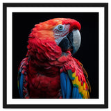 Scarlet Macaw Parrot Close Up Portrait thumbnail