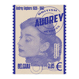 Audrey Hepburn Stamps Art (Print Only) thumbnail