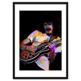 Carlos Santana . American Rock Guitarist Legend Colorful thumbnail
