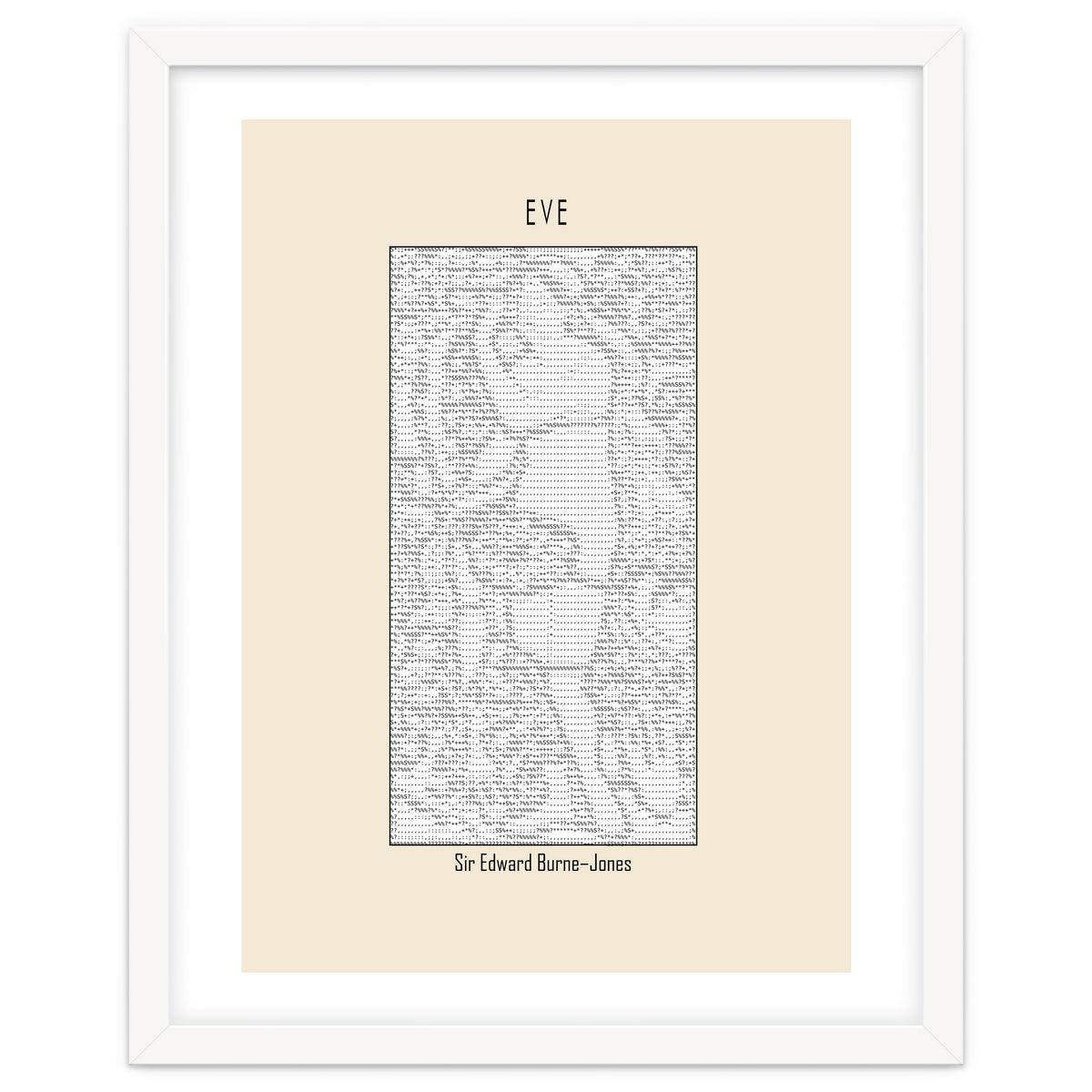 Eve – Sir Edward Burne–jones (ascii Art)