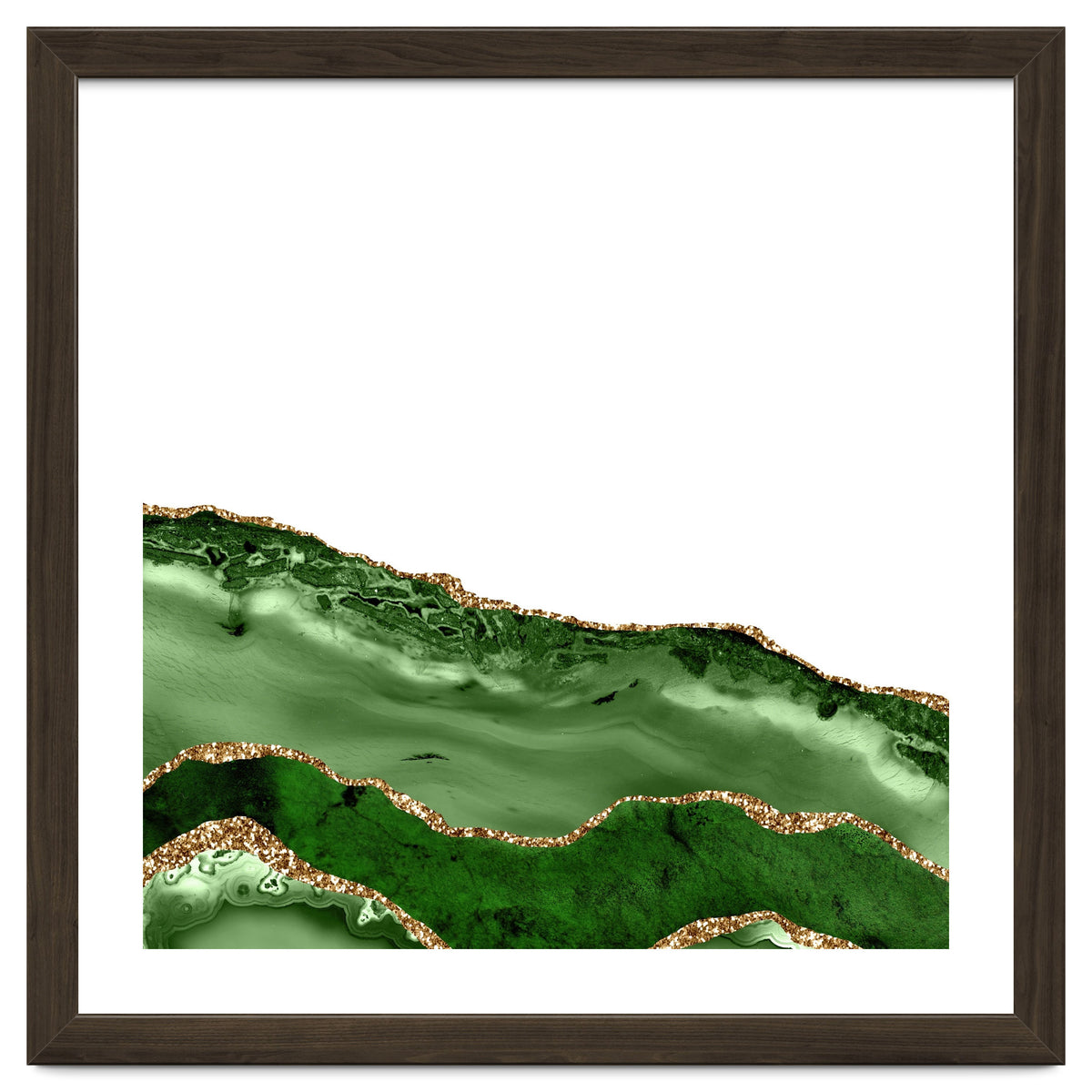 Green & Gold Agate Texture 24