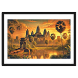 Vintage Cambodia, Angkor Wat Sunrise Poster thumbnail