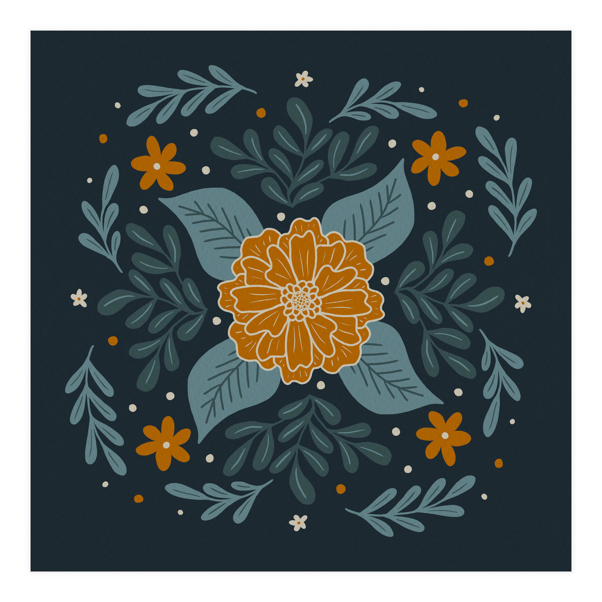 Circular Flowers 3 (Print Only)