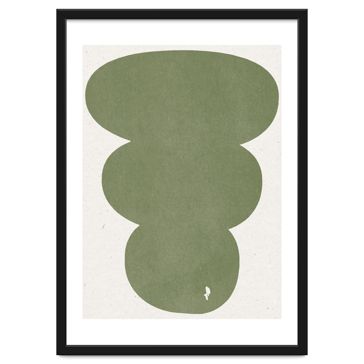 GREEN WATERCOLOR SHAPES NO.4