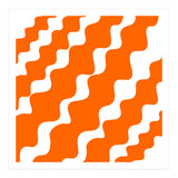 Slanting Orange Wavy Pattern (Print Only) thumbnail