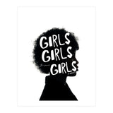 Girls Girls Girl Feminist women Empowerment  (Print Only) thumbnail