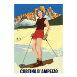 Ski Girl at Cortina D'Ampezzo, Italy (Print Only) thumbnail